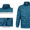 imageLittle Donkey Andy Mens Puffer Warm Jacket Windproof Winter Coat with Recycled InsulationBlue