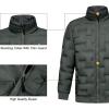 imageLittle Donkey Andy Mens Puffer Warm Jacket Windproof Winter Coat with Recycled InsulationGrey