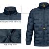 imageLittle Donkey Andy Mens Puffer Warm Jacket Windproof Winter Coat with Recycled InsulationNavy