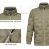 imageLittle Donkey Andy Mens Puffer Warm Jacket Windproof Winter Coat with Recycled InsulationOlive