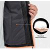 imageLittle Donkey Andy Mens Warm Recycle Insulated Jacket Hooded Lightweight Windproof Winter Coat Hiking TravelBlack