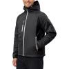 imageLittle Donkey Andy Mens Warm Recycle Insulated Jacket Hooded Lightweight Windproof Winter Coat Hiking TravelBlack