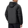 imageLittle Donkey Andy Mens Warm Recycle Insulated Jacket Hooded Lightweight Windproof Winter Coat Hiking TravelBlack
