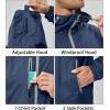 imageLittle Donkey Andy Mens Warm Recycle Insulated Jacket Hooded Lightweight Windproof Winter Coat Hiking TravelDark Blue