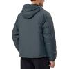imageLittle Donkey Andy Mens Warm Recycle Insulated Jacket Hooded Lightweight Windproof Winter Coat Hiking TravelSteel Grey