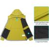 imageLittle Donkey Andy Mens Winter Lightweight Warm Fleece Running Jacket Breathable Hooded Thermal Jacket with Thumb HolesGreen Banana