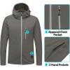 imageLittle Donkey Andy Mens Winter Lightweight Warm Fleece Running Jacket Breathable Hooded Thermal Jacket with Thumb HolesUpgraded Coriander