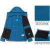 imageLittle Donkey Andy Mens Winter Lightweight Warm Fleece Running Jacket Breathable Hooded Thermal Jacket with Thumb HolesUpgraded Mosaic Blue