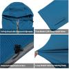 imageLittle Donkey Andy Mens Winter Lightweight Warm Fleece Running Jacket Breathable Hooded Thermal Jacket with Thumb HolesUpgraded Mosaic Blue