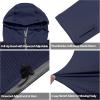 imageLittle Donkey Andy Mens Winter Lightweight Warm Fleece Running Jacket Breathable Hooded Thermal Jacket with Thumb HolesUpgraded Navy Blue