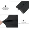 imageLittle Donkey Andy Mens Winter Ultra Stretch Warm Fleece Running Jacket Thumb Holes Hooded Coat HikingBlack