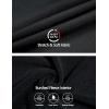 imageLittle Donkey Andy Mens Winter Ultra Stretch Warm Fleece Running Jacket Thumb Holes Hooded Coat HikingBlack