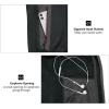 imageLittle Donkey Andy Mens Winter Ultra Stretch Warm Fleece Running Jacket Thumb Holes Hooded Coat HikingBlack