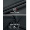 imageLittle Donkey Andy Mens Winter Ultra Stretch Warm Fleece Running Jacket Thumb Holes Hooded Coat HikingDark Grey