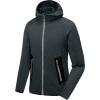 imageLittle Donkey Andy Mens Winter Ultra Stretch Warm Fleece Running Jacket Thumb Holes Hooded Coat HikingDark Grey