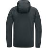 imageLittle Donkey Andy Mens Winter Ultra Stretch Warm Fleece Running Jacket Thumb Holes Hooded Coat HikingDark Grey