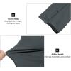 imageLittle Donkey Andy Mens Winter Ultra Stretch Warm Fleece Running Jacket Thumb Holes Hooded Coat HikingDark Grey
