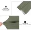 imageLittle Donkey Andy Mens Winter Ultra Stretch Warm Fleece Running Jacket Thumb Holes Hooded Coat HikingSage