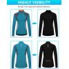 imageLittle Donkey Andy Womens Half Zip Breathable Cycling Vests Reflective Sleeveless Jerseys Shirts Golf 4 Rear PocketsLake Blue