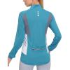 imageLittle Donkey Andy Womens Half Zip Breathable Cycling Vests Reflective Sleeveless Jerseys Shirts Golf 4 Rear PocketsLake Blue