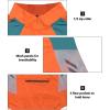 imageLittle Donkey Andy Womens Half Zip Breathable Cycling Vests Reflective Sleeveless Jerseys Shirts Golf 4 Rear PocketsOrange