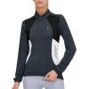imageLittle Donkey Andy Womens Half Zip Breathable Cycling Vests Reflective Sleeveless Jerseys Shirts Golf 4 Rear PocketsSteel Grey