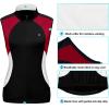 imageLittle Donkey Andy Womens Half Zip Breathable Cycling Vests Reflective Sleeveless Jerseys Shirts Golf 4 Rear PocketsUpgraded Black