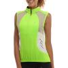 imageLittle Donkey Andy Womens Half Zip Breathable Cycling Vests Reflective Sleeveless Jerseys Shirts Golf 4 Rear PocketsUpgraded Fluorescent Yellow