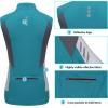 imageLittle Donkey Andy Womens Half Zip Breathable Cycling Vests Reflective Sleeveless Jerseys Shirts Golf 4 Rear PocketsUpgraded Lake Blue
