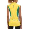 imageLittle Donkey Andy Womens Half Zip Breathable Cycling Vests Reflective Sleeveless Jerseys Shirts Golf 4 Rear PocketsUpgraded Lemon Verbena