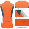 imageLittle Donkey Andy Womens Half Zip Breathable Cycling Vests Reflective Sleeveless Jerseys Shirts Golf 4 Rear PocketsUpgraded Orange