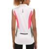 imageLittle Donkey Andy Womens Half Zip Breathable Cycling Vests Reflective Sleeveless Jerseys Shirts Golf 4 Rear PocketsUpgraded White