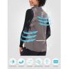 imageLittle Donkey Andy Womens Lightweight Quick Dry Vest Summer Windproof Sleeveless Elastic Jacket for Golfing Cycling RunningGrey