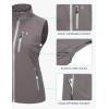 imageLittle Donkey Andy Womens Lightweight Quick Dry Vest Summer Windproof Sleeveless Elastic Jacket for Golfing Cycling RunningGrey