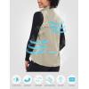 imageLittle Donkey Andy Womens Lightweight Quick Dry Vest Summer Windproof Sleeveless Elastic Jacket for Golfing Cycling RunningLight Khaki