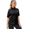 imageLittle Donkey Andy Womens Short Sleeve Jacket Windproof Lightweight Vest for Golf Hiking RunningBlack