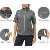 imageLittle Donkey Andy Womens Short Sleeve Jacket Windproof Lightweight Vest for Golf Hiking RunningGrey