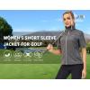 imageLittle Donkey Andy Womens Short Sleeve Jacket Windproof Lightweight Vest for Golf Hiking RunningGrey
