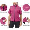 imageLittle Donkey Andy Womens Short Sleeve Jacket Windproof Lightweight Vest for Golf Hiking RunningRose