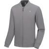 imageLittle Donkey Andy Mens Fleece Bomber Jacket Lightweight Softshell Windbreaker Jacket Casual Spring Fall CoatGrey