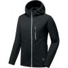 imageLittle Donkey Andy Mens Winter Lightweight Warm Fleece Running Jacket Breathable Hooded Thermal Jacket with Thumb HolesUpgraded Black