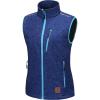 imageLittle Donkey Andy Womens Fleece Lined Softshell Vest Lightweight Windproof Sleeveless Jacket for Hiking Outdoor Travel GolfNavy Blue Floral
