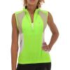imageLittle Donkey Andy Womens Half Zip Breathable Cycling Vests Reflective Sleeveless Jerseys Shirts Golf 4 Rear PocketsUpgraded Fluorescent Yellow