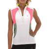 imageLittle Donkey Andy Womens Half Zip Breathable Cycling Vests Reflective Sleeveless Jerseys Shirts Golf 4 Rear PocketsUpgraded White
