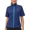 imageLittle Donkey Andy Womens Short Sleeve Jacket Windproof Lightweight Vest for Golf Hiking RunningBlue