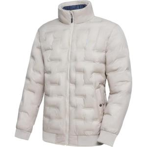 imageLittle Donkey Andy Mens Puffer Warm Jacket Windproof Winter Coat with Recycled InsulationKhaki