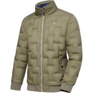 imageLittle Donkey Andy Mens Puffer Warm Jacket Windproof Winter Coat with Recycled InsulationOlive