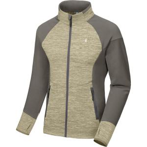 imageLittle Donkey Andy Mens Ultra Soft Warm Fleece Hybrid Jacket Lightweight Thermal Running Coat for Golf HikingKhaki Heather