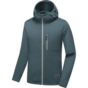 imageLittle Donkey Andy Mens Winter Lightweight Warm Fleece Running Jacket Breathable Hooded Thermal Jacket with Thumb HolesUpgraded Stormy Weather