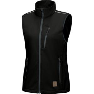imageLittle Donkey Andy Womens Fleece Lined Softshell Vest Lightweight Windproof Sleeveless Jacket for Hiking Outdoor Travel GolfBlack